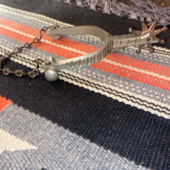 Antique Cowboy Boot Spur. 8 in. - Picture 4 of 14